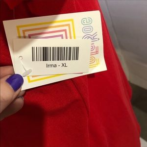 LulaRoe Red Irma NWT